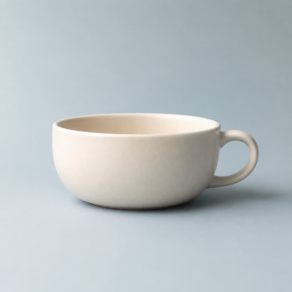 Flat White Cup 200 ml — Wide and low, 200 ml to the line