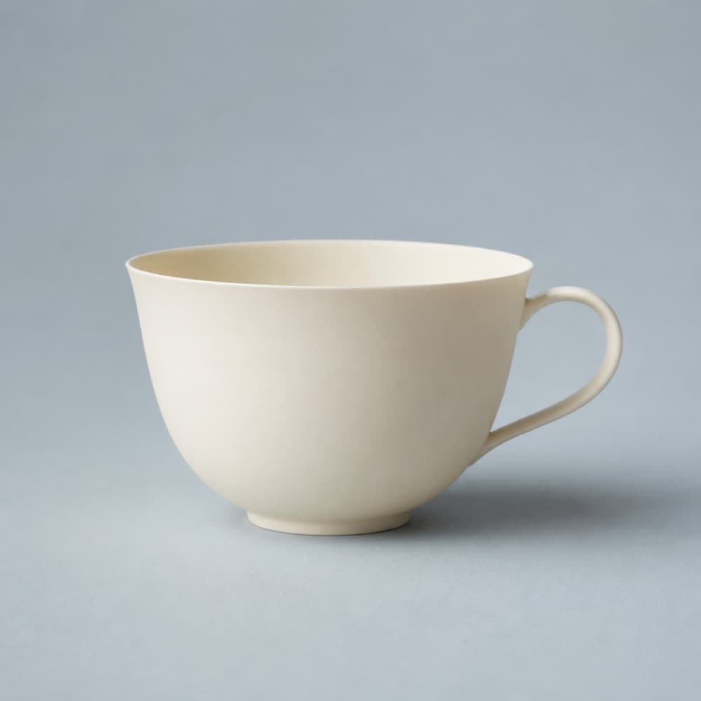 Tea Cup Thin-Wall 220 ml — 3 mm wall, cools quickest of the tea cups
